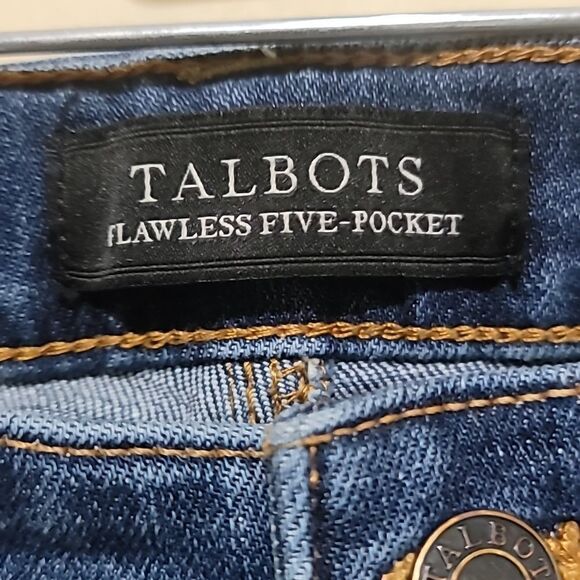Talbots Womens Blue Denim Flare Jeans Sz 6 - Picture 6 of 7
